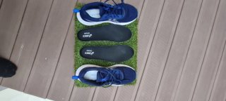 Zapatillas Asics Talla 45 Azul y Blanco
