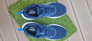 Zapatillas Asics Talla 45 Azul y Blanco