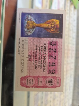 Lotería Nacional Copa Jules Rimet 1982