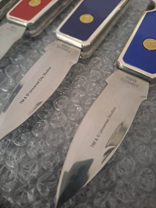 Franklin Mint Cuchillos Colección Monstruos Oro 24