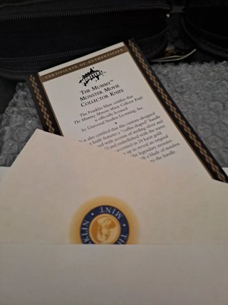 Franklin Mint Cuchillos Colección Monstruos Oro 24