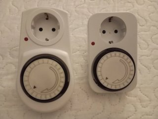 2 Temporizadores Enchufables Blancos