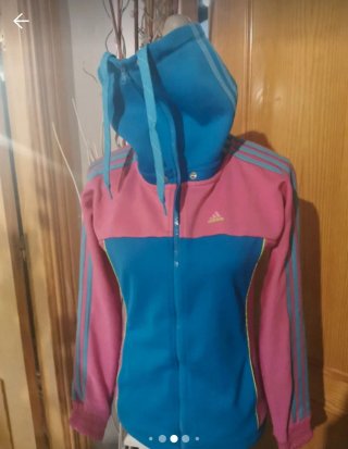 Sudadera Adidas Azul y Rosa
