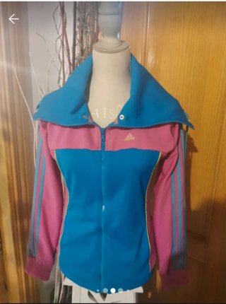 Sudadera Adidas Azul y Rosa