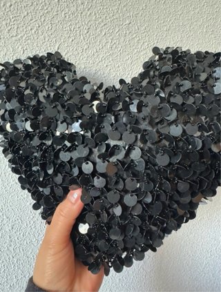 Bolso negro lentejuelas
