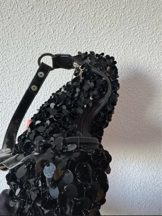 Bolso negro lentejuelas