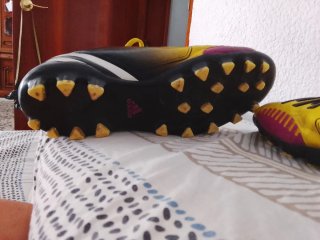 Botas de fútbol Adidas amarilloas Talla 36/