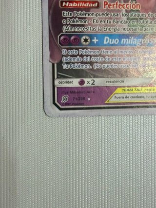 Carta Pokémon Mewtwo & Mew GX TEAM TAG