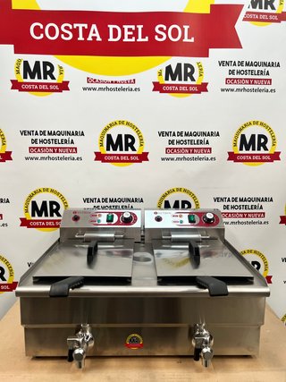 Freidora Eléctrica Doble 12+12L