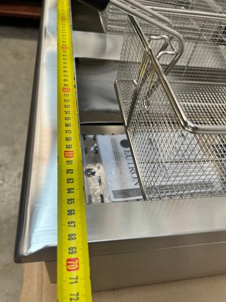 Freidora Eléctrica Doble 12+12L