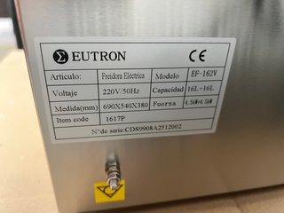 Freidora Eléctrica Doble 12+12L