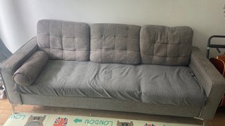 Sofá de 3 plazas gris