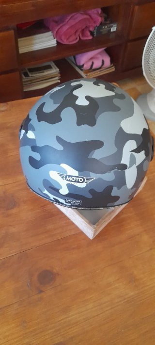 Casco Moto Camuflaje Talla M