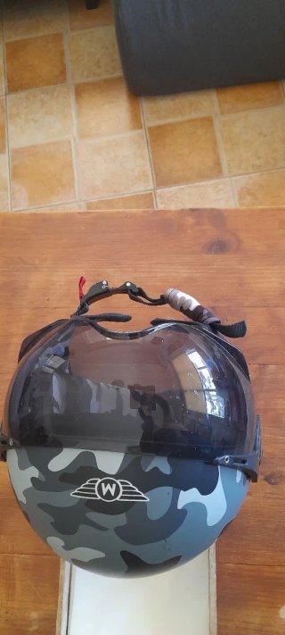 Casco Moto Camuflaje Talla M