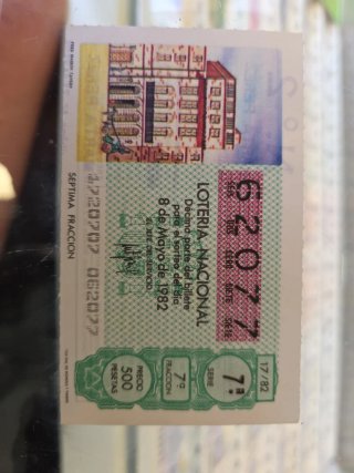 Lotería Nacional 8 Mayo 1982