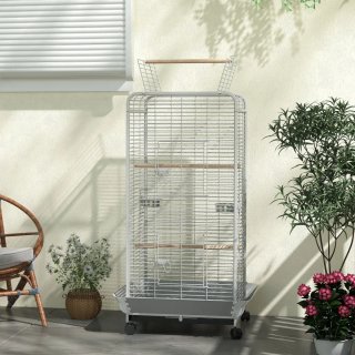 Jaula para Loros con Ruedas y Accesorios