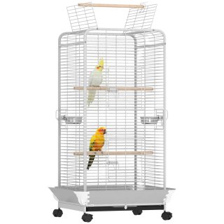 Jaula para Loros con Ruedas y Accesorios
