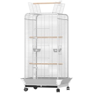 Jaula para Loros con Ruedas y Accesorios