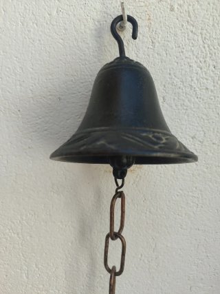 Campana llamador vintage hierro fundido