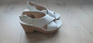 Sandalias CLARKS Mujer Blancas Talla 36