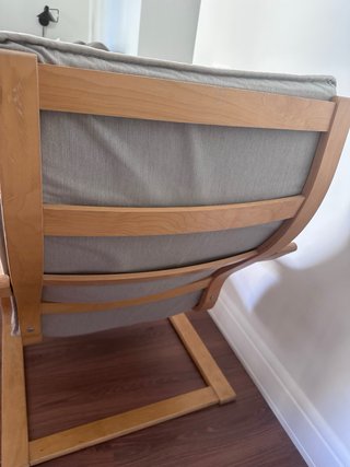 Sillón POÄNG IKEA gris claro