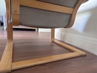 Sillón POÄNG IKEA gris claro