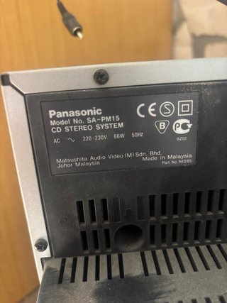 Equipo de música Panasonic