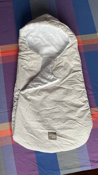 Saco Walking Mum beige con estampado