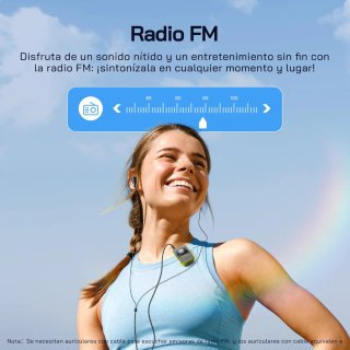 WOLFANG Reproductores de MP3 con Bluetooth 5.2, Cl