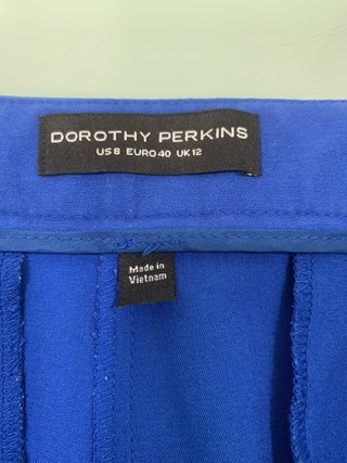 Pantalón vestir Dorothy Perkins azul mujer
