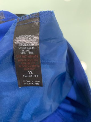 Pantalón vestir Dorothy Perkins azul mujer