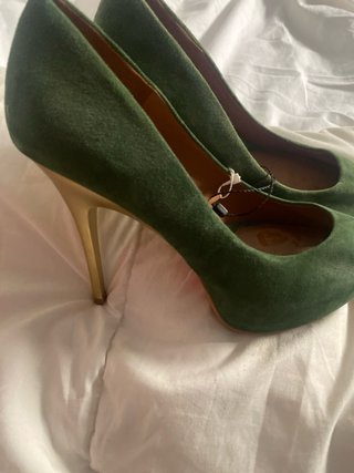 Zapatos Zara Talla 39 Verde