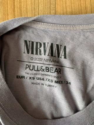Camiseta Nirvana Pull&Bear