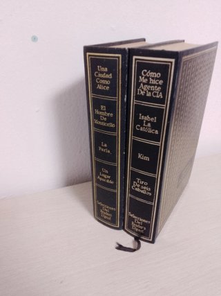 8 novelas en dos libros antiguos