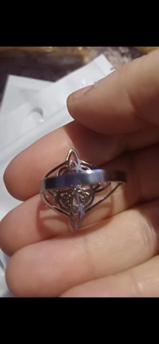 Anillo Nudo de Bruja Celta Plata