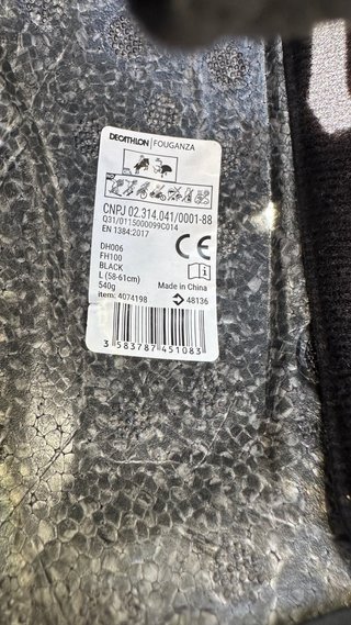 Casco equitación adulto negro