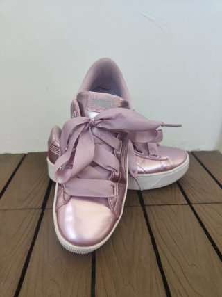Zapatillas Puma Vikky Platform Ribbon P Rosa