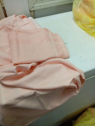 Manteles de tela rosa para restaurante