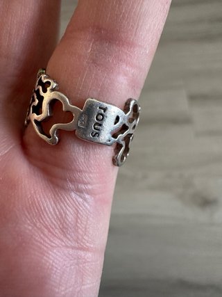 Anillo Tous Ositos Calado Plata