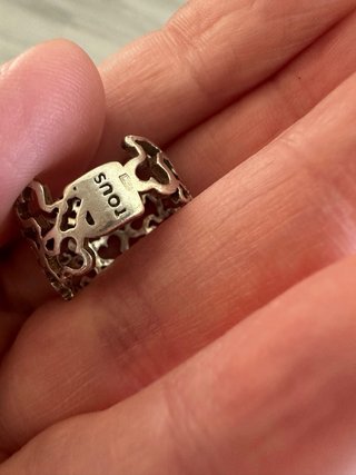 Anillo Tous Ositos Calado Plata
