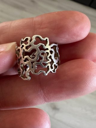 Anillo Tous Ositos Calado Plata