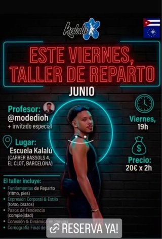 Taller de reparto viernes 12 junio a las 19:00.