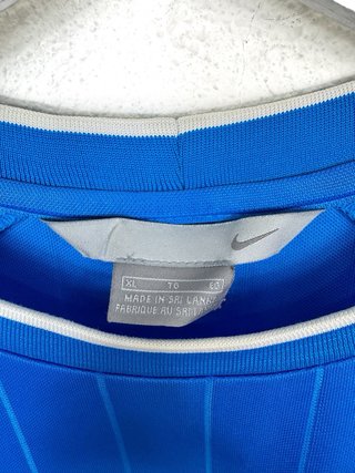 Camiseta Nike Fútbol Vintage 2000s Oversize Azul