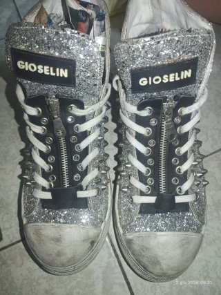 Scarpe Gioselin borchie brillantini n.39