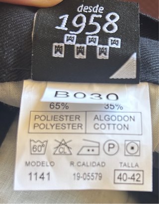 Pantalón de Trabajo Unisex Monza Negro Talla 40-42
