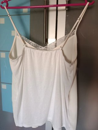 Top lencero encaje blanco