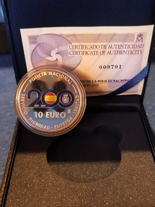 Moneda 10€ Policía Nacional 200 Aniversario