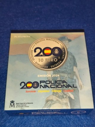 Moneda 10€ Policía Nacional 200 Aniversario
