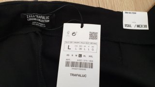Pantalones negros Zara Talla L