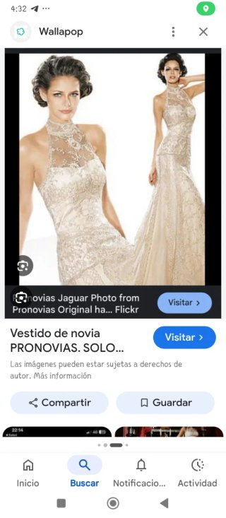 Vestido de Novia Pronovias Talla 40 Beige